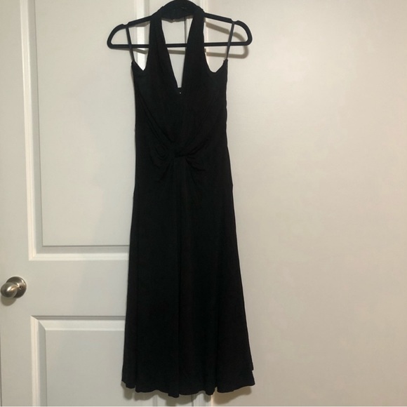Michael Kors Dresses & Skirts - Michael Kors Black Halter Twist Front Dress Size 6 US